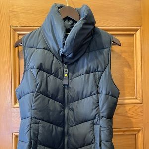 Joules High Collar Vest Navy Blue